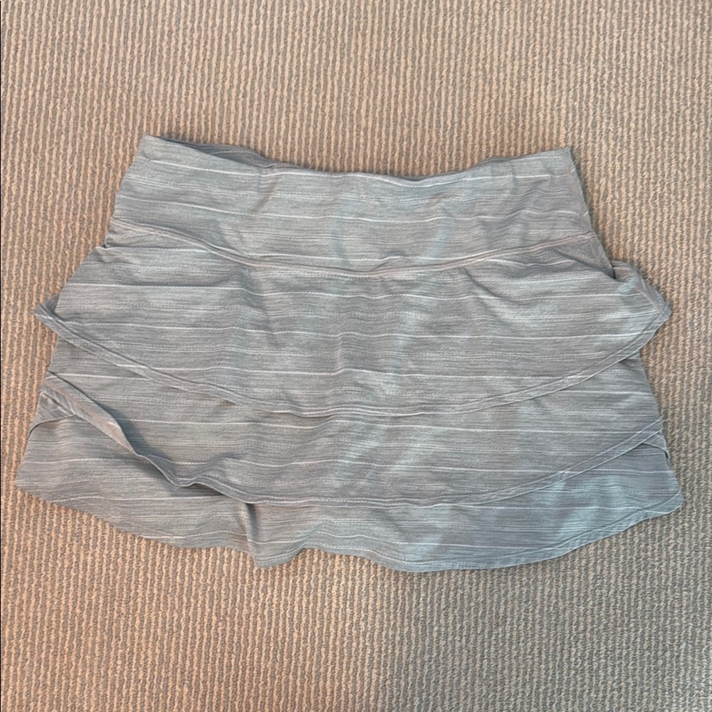 Athleta Silver Layered Skirt